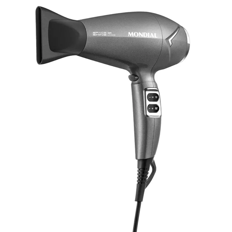 Secador de Cabello Mondial Space Shine SC-20 2000W 220V - Grafite