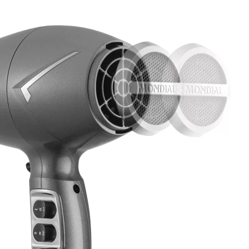 Secador de Cabello Mondial Space Shine SC-20 2000W 220V - Grafite