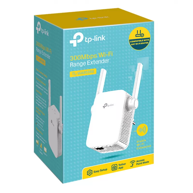Repetidor Wi-Fi TP-Link TL-WA855RE 300Mbps - White