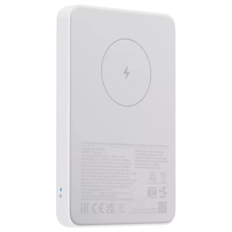 Cargador Portátil Xiaomi Magnetic Power Bank 5000mAh WPB0507 - White