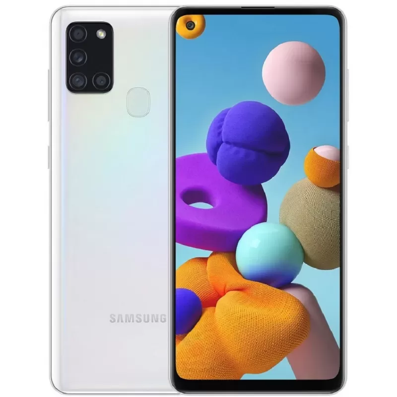 Smartphone Samsung Galaxy A21S SM-A217M LTE DS 4/128GB 6.5" Blanco (Garantía PY-AR-UR)