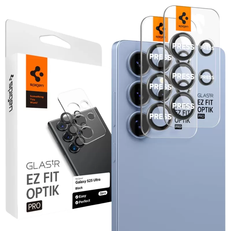 Protector de Cámaras Spigen para Galaxy S25 Ultra AGL09081 - Black (2 Pack)