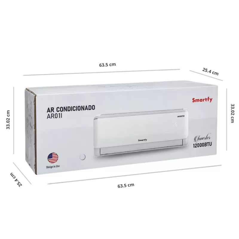 Aire Acondicionado Smartfy AR01I Inverter 12.000BTU 220V/60Hz - White
