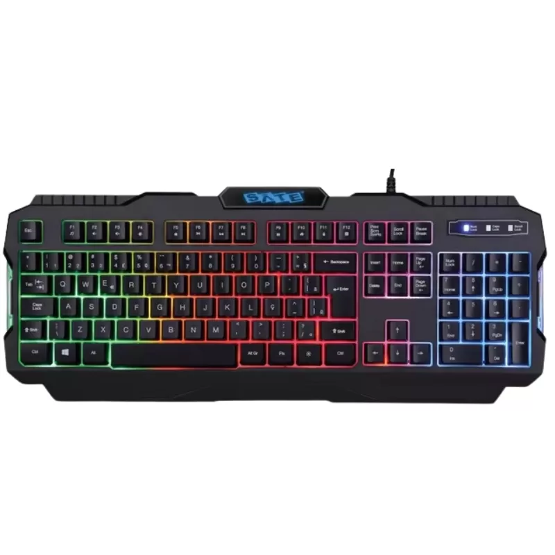 Teclado Gaming Satelite AK-837 - Black (Portugués...