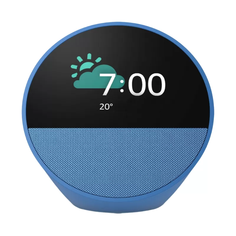 Speaker Smart Amazon Echo Spot Clock with Alexa - Blue