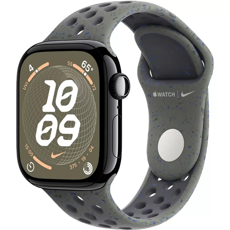 Apple Watch Series 10 MWWX3LW/A 42mm GPS - Aluminum Jet Black/Nike Cargo Khaki Sport Band