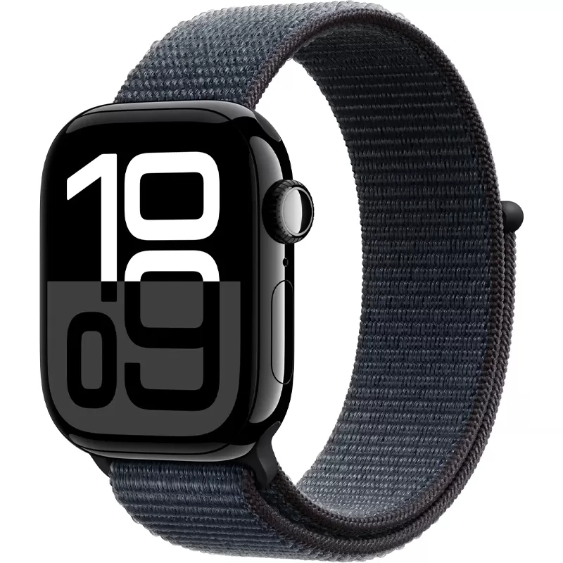 Apple Watch Series 10 MWWG3LW/A 42mm GPS - Aluminum Jet Black/Sport Loop