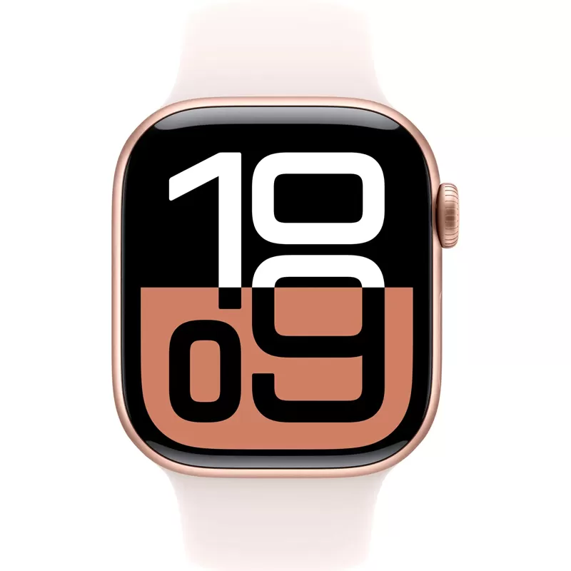 Apple Watch Series 10 MWWH3LW/A 42mm GPS - Aluminum Rose Gold/Light Blush Sport Band 