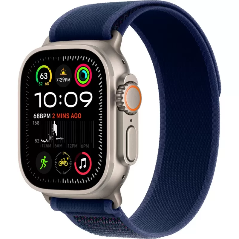 Apple Watch Ultra 2 MX4L3LW/A 49mm (GPS + Celular) 2024 - Natural Titanium/Blue Trail Loop