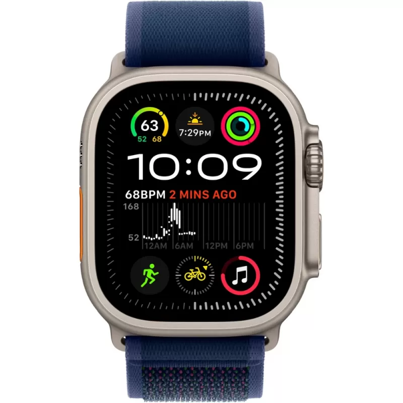 Apple Watch Ultra 2 MX4L3LW/A 49mm (GPS + Celular) 2024 - Natural Titanium/Blue Trail Loop