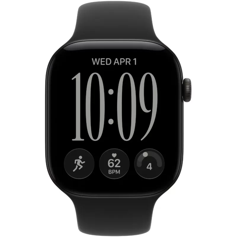 Apple Watch Series 12 MJEL4LS/A 46mm GPS - Black Aluminum/Sport Band
