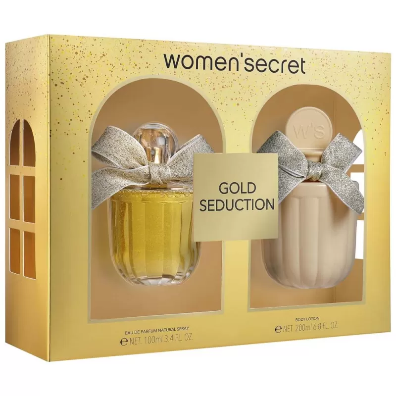 Kit Perfume Women'Secret Gold Seduction EDP 100mL + Body Lotion 200mL - Femenino