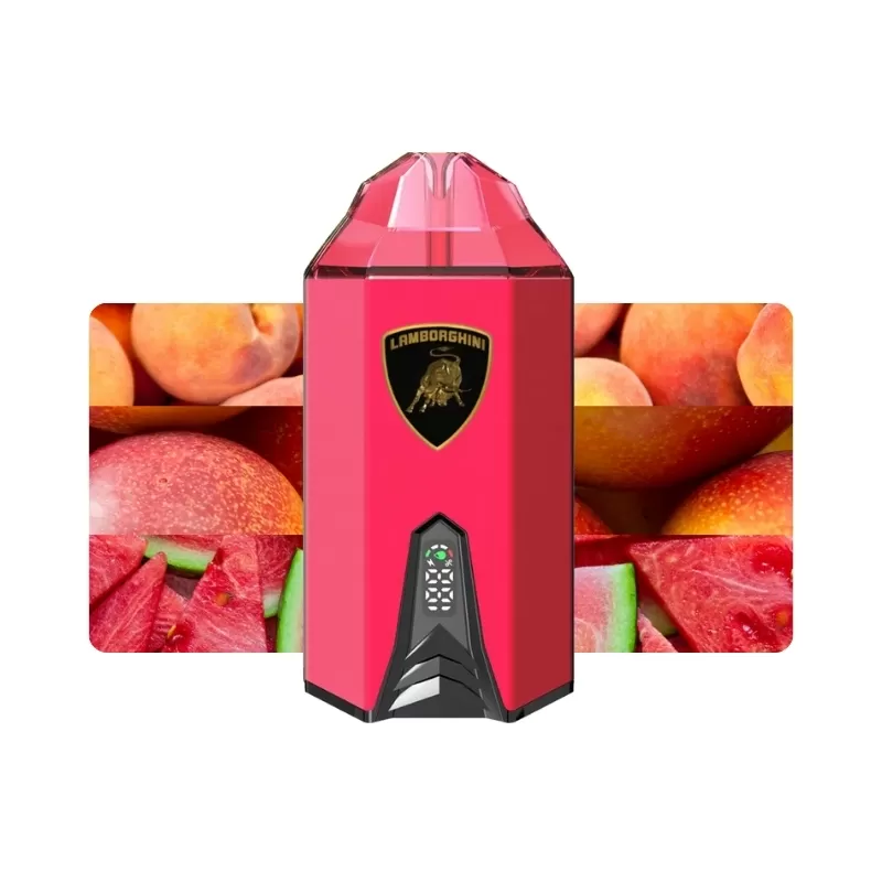 Vaper Descartable Lamborghini Aventador 2% Nicotina 12000 Puffs - Peach Mango Watermelon