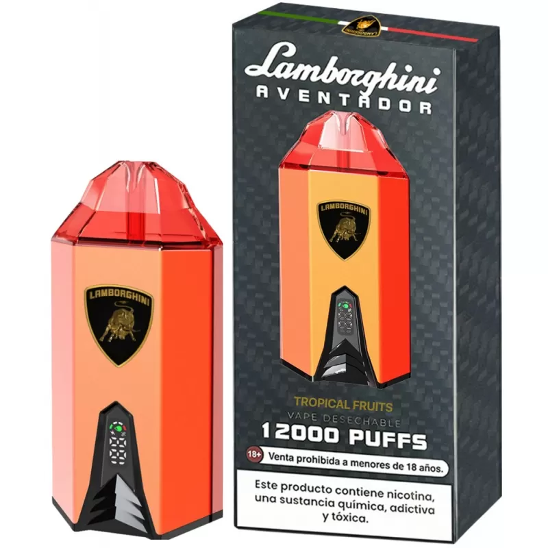 Vaper Descartable Lamborghini Aventador 2% Nicotina 12000 Puffs - Tropic Fruits