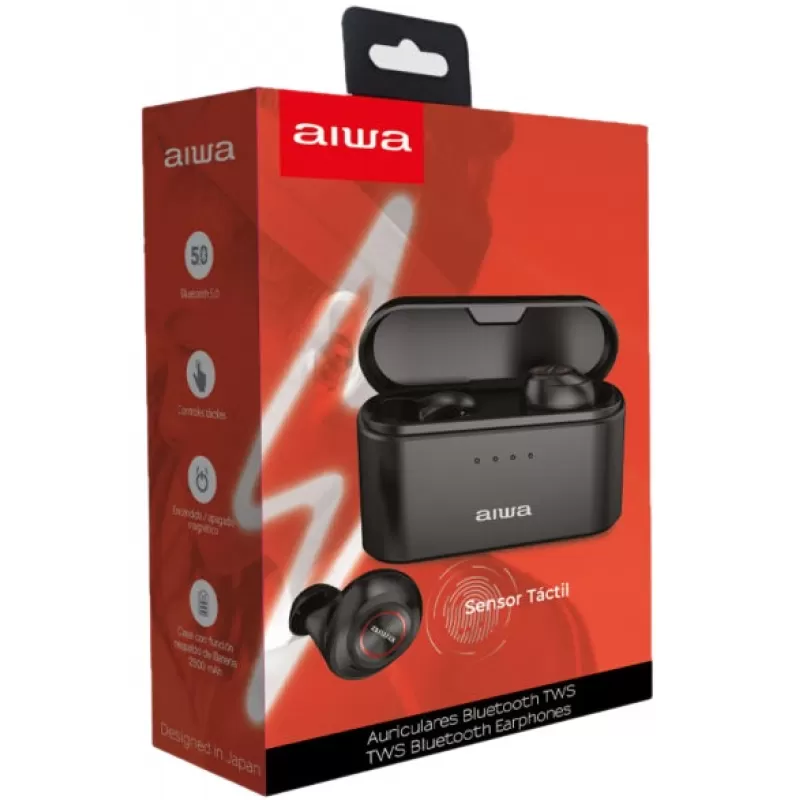 Auricular Aiwa AW6 Pro Bluetooth - Black