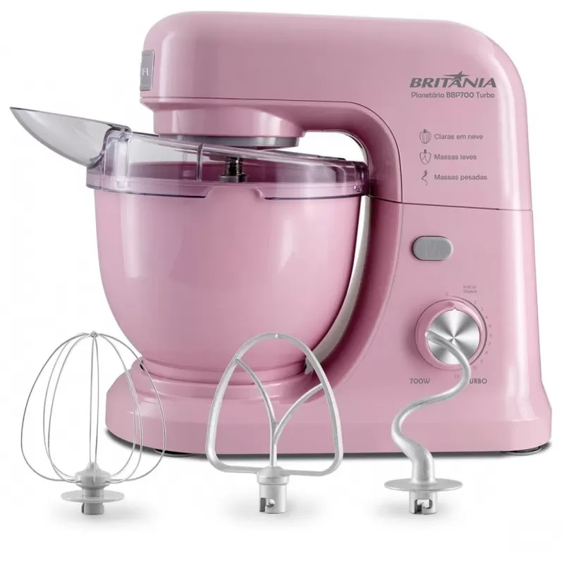 Batidora Britânia Planetaria BBP700 Turbo 700W 220V - Pink