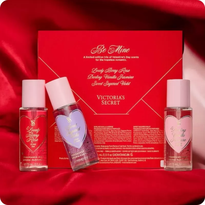 Kit Victoria's Secret Body Splash Be Mine - 75mL (3 unidades)