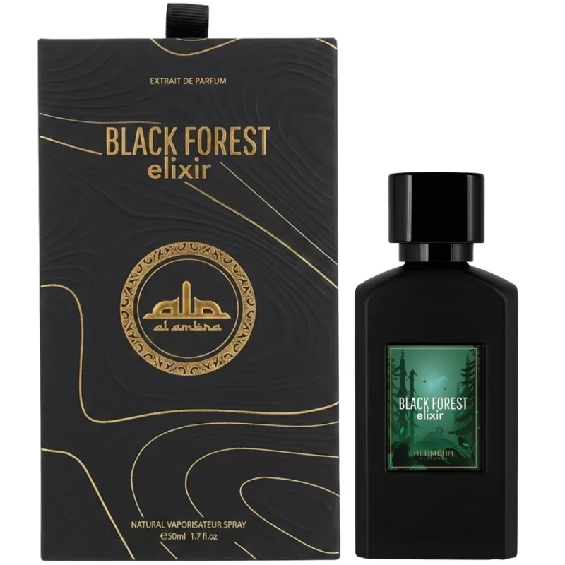 Perfume Al Ambra Black Forest Elixir EDP Masculino...