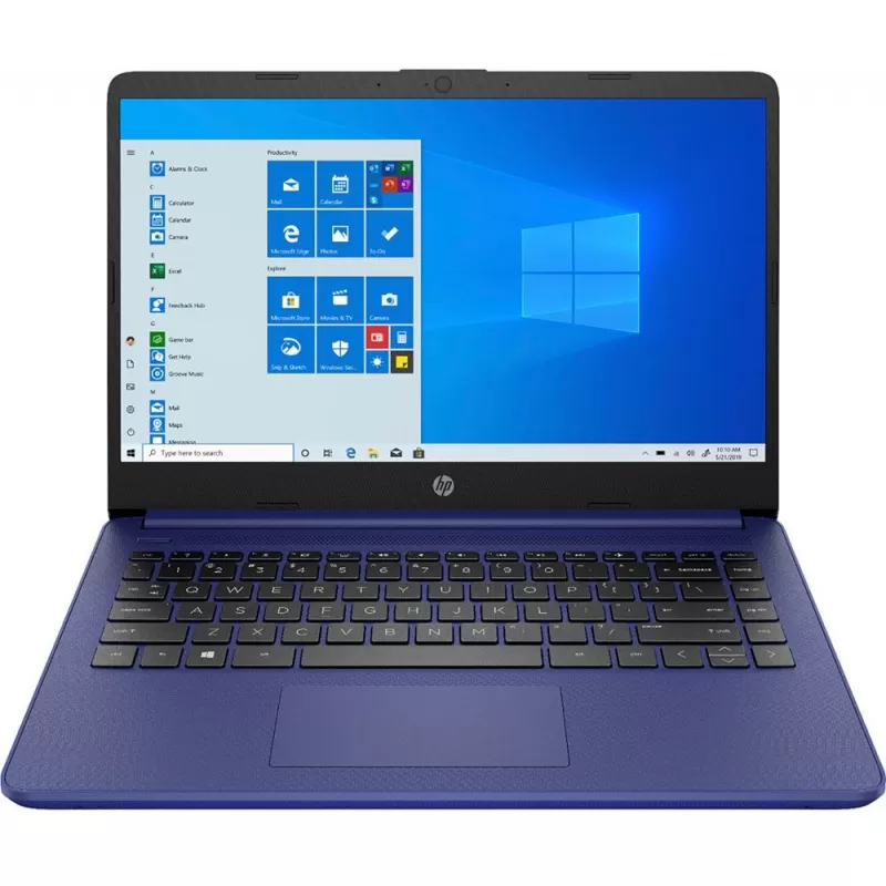 Notebook HP 14-Dq0005dx 14" Intel Celeron 4/64GB EMMC W10 - Indigo Blue