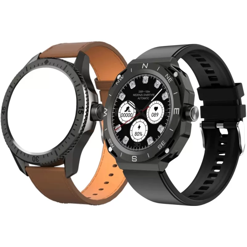 Reloj Smart Blulory RT 2023 - Black/Brown