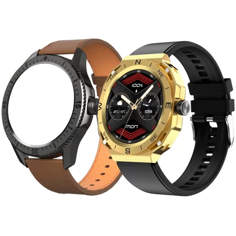 Reloj Smart Blulory RT 2023 - Gold/Brown