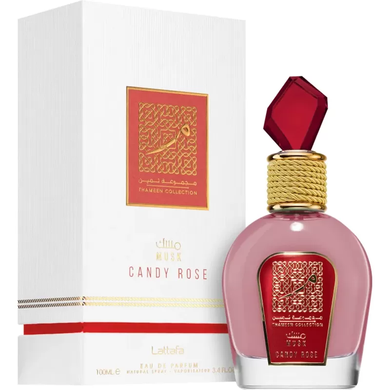 Perfume Lattafa Thameen Collection Musk Candy Rose EDP Femenino - 100ml