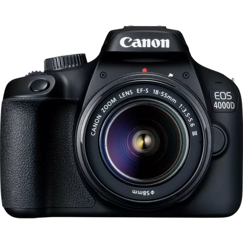 Cámara Canon EOS 4000D EF-S 18-55mm III Kit - Black