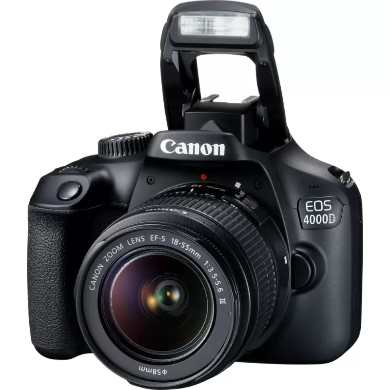 Cámara Canon EOS 4000D EF-S 18-55mm III Kit - Black