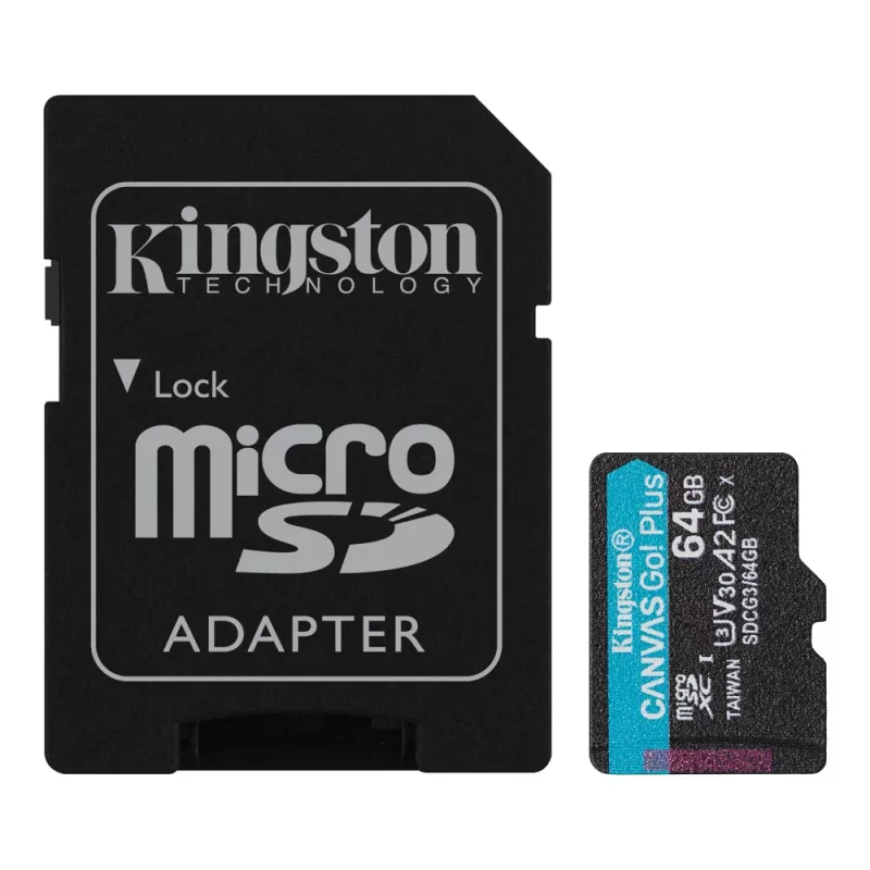 Memoria MicroSD Kingston SDCG3 64GB Canvas Go! Plus