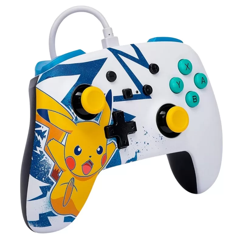 Control PowerA Nintendo Switch + Estuche Protector Slim Pikachu High Voltage (PWA-A-03101)