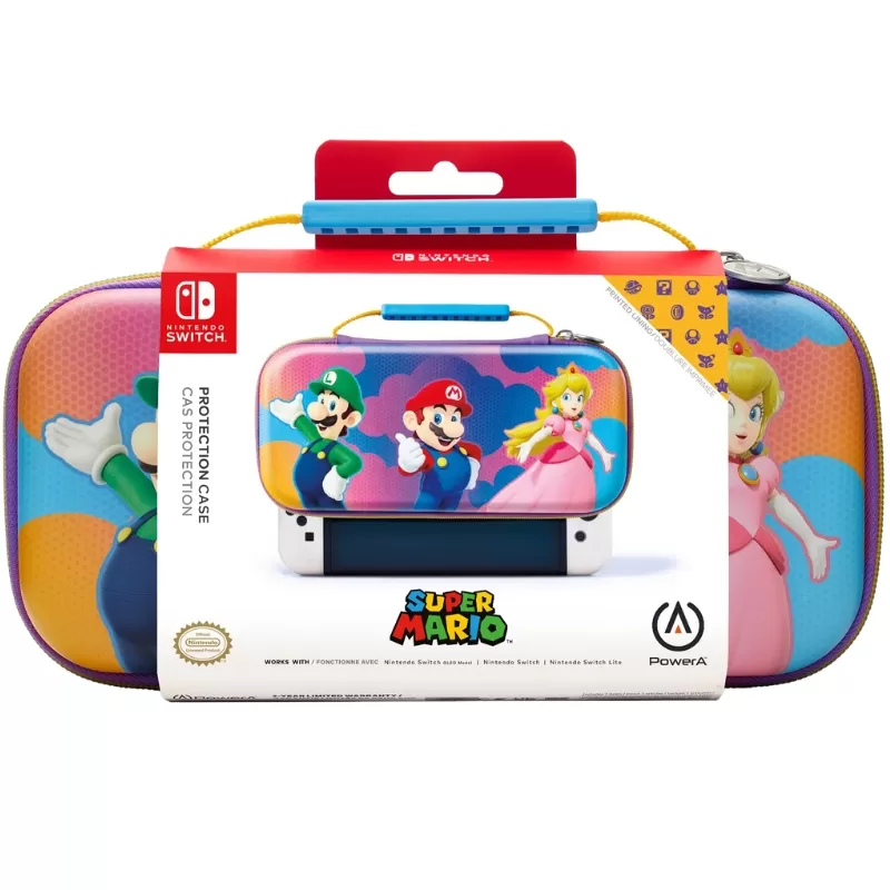 Estuche Protector PowerA para Nintendo Switch - Super Mario Color Splash Heroes (PWA-A-09411)