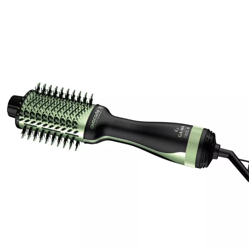Cepillo Secador Gama Avocado Power Brush 3D 1300W 2V - Black/Green