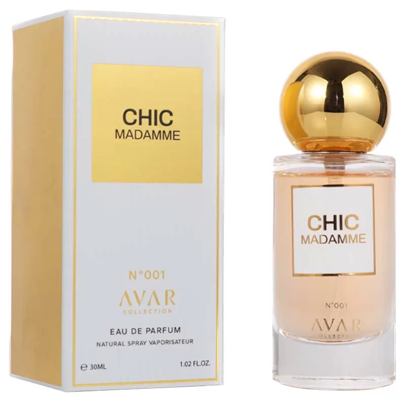Perfume Avar Collection N° 001 Chic Madame EDP Femenino - 30mL