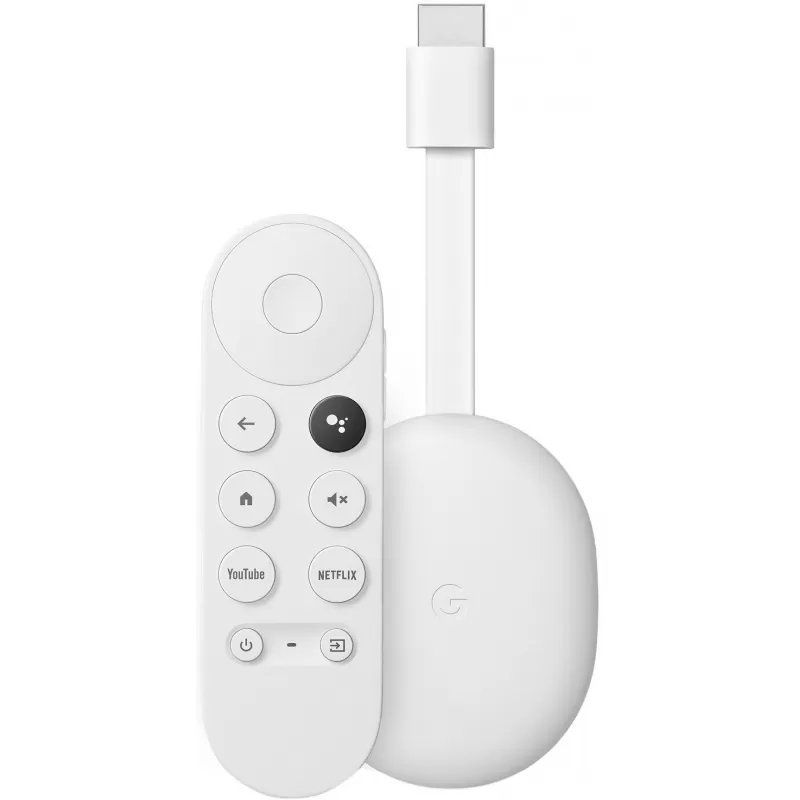 Google Chromecast With Google TV GA03131-US HD - Snow