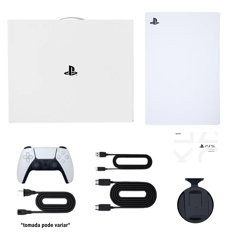 Consola Sony PlayStation 5 CFI-1115B Digital 825GB SSD Black/White - Caja Blanca (Caja Fea)