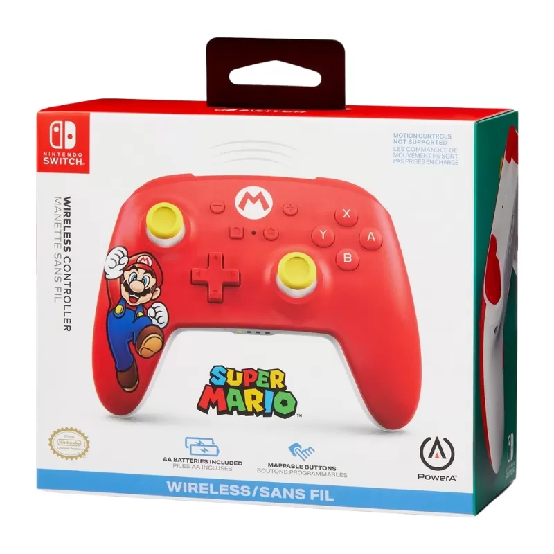 Control Wireless PowerA Nintendo Switch - Mario Joy (PWA-A-02941)