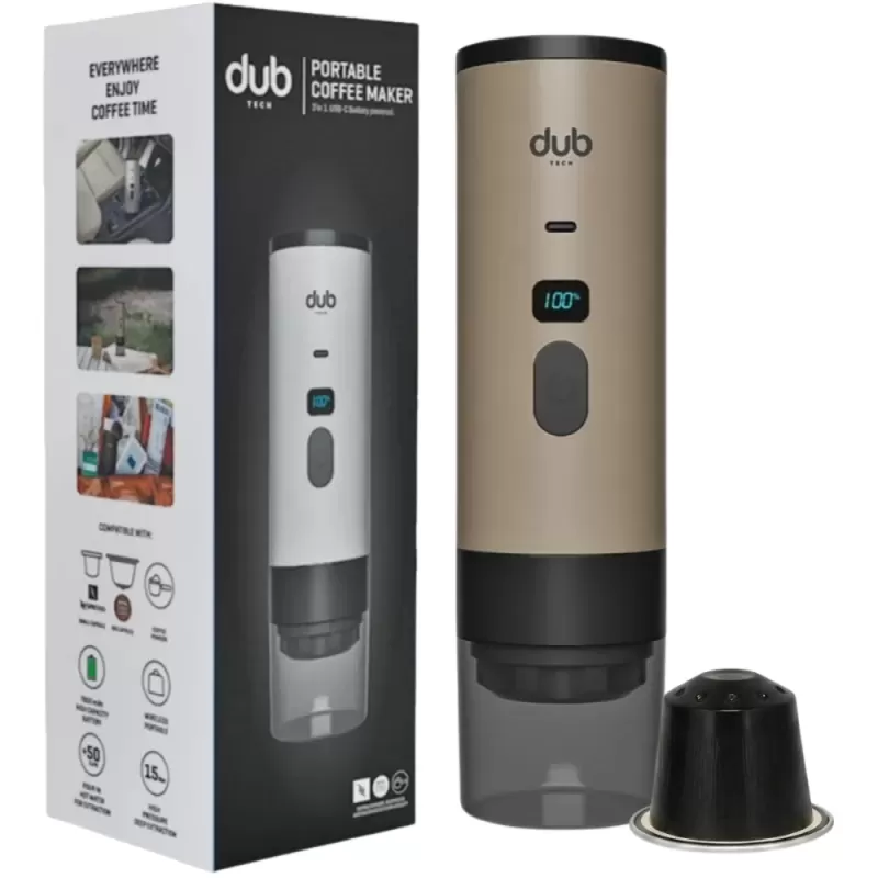 Cafetera Portátil Dub DBCM 3 en 1 USB-C - Gold