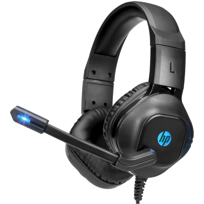 Headset Gaming HP DHE-8002 con Micrófono LED Negro