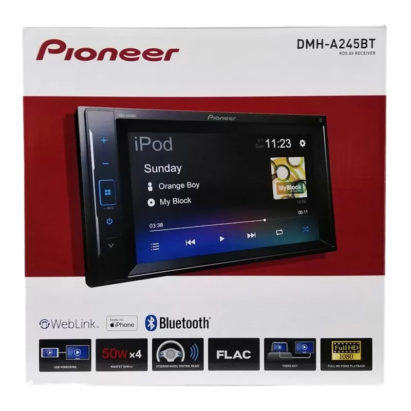 Toca DVD Pioneer DMH-A245BT 6.2" Touch