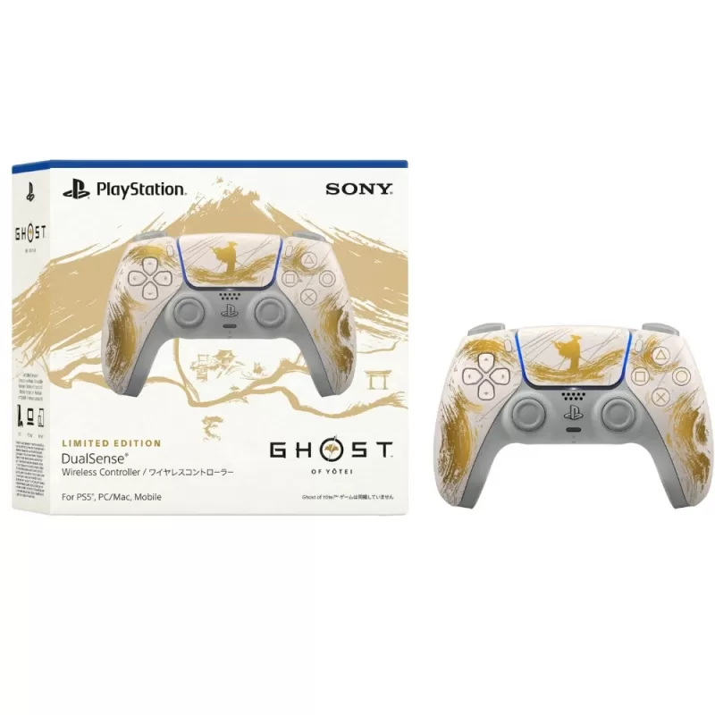 Control Sony Dualsense para PlayStation 5 CFI-ZCT1J - Ghost of Yōtei Gold Limited Edition (Japonés)