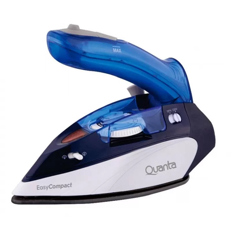 Plancha Portátil a Vapor Quanta Easy Compact QTFVV10 2V - Blanco/Azul