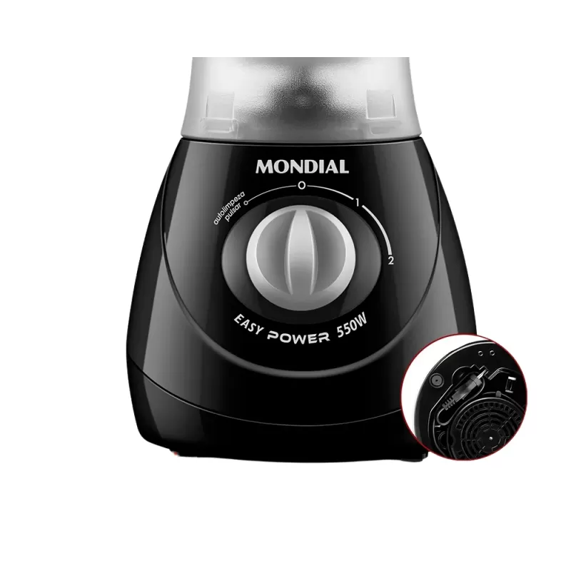 Licuadora Mondial Easy Power L-550-B 220V 1.9L 550W - Black