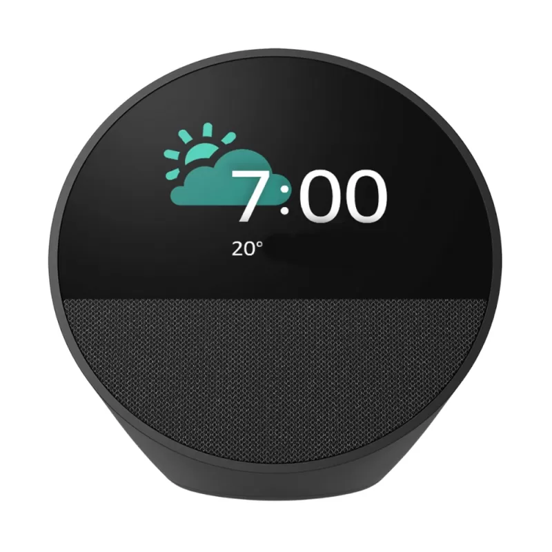 Speaker Smart Amazon Echo Spot Clock with Alexa - Black