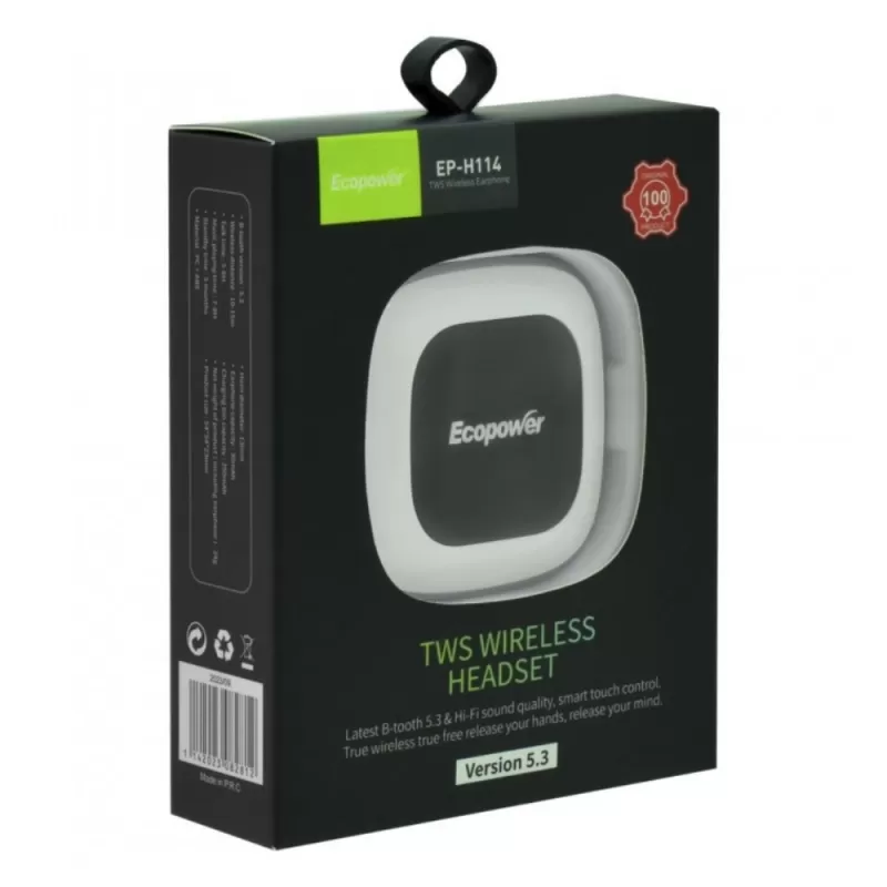 Auricular Ecopower EP-H114 Bluetooth - White