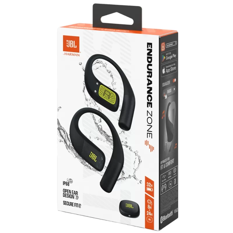 Auricular JBL Endurance Zone Bluetooth - Black/Lime