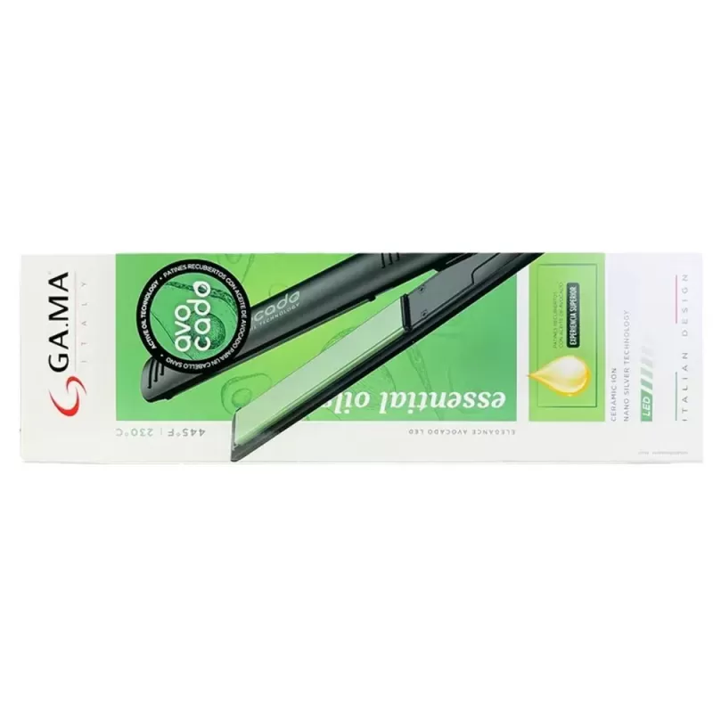 Alisador Gama Elegance Avocado LED 230°C 2V - Black