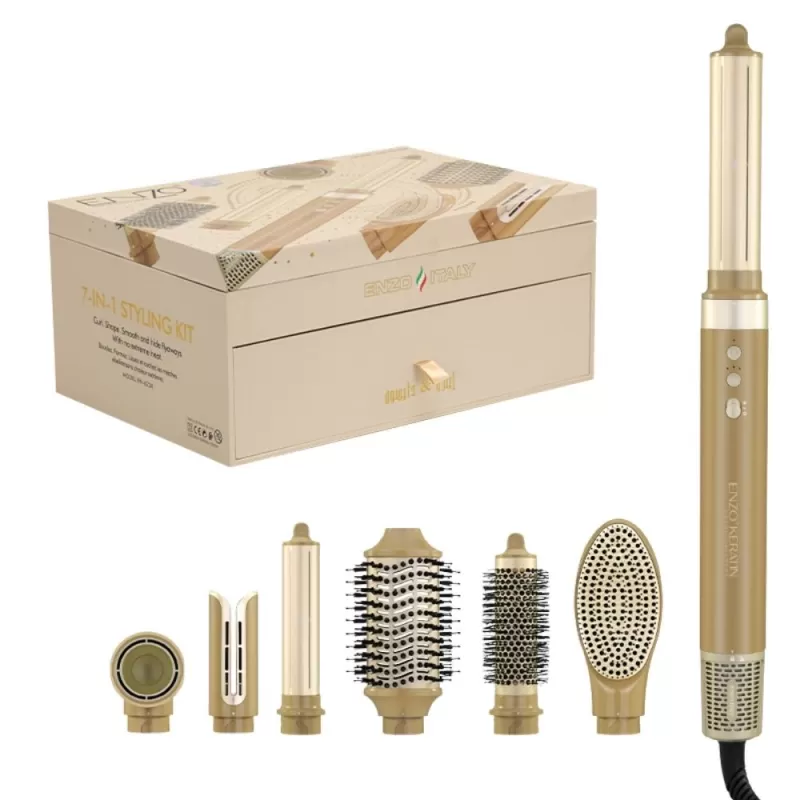 Secador Multiestilizador Enzo EN-6228 7 en 1 1500W...