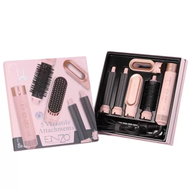 Modelador Multifuncional Enzo 5 en 1 EN-4142 1200W 220V - Peachy Pink