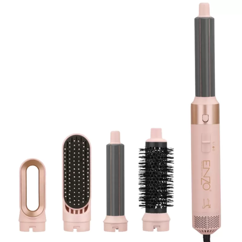 Modelador Multifuncional Enzo 5 en 1 EN-4142 1200W 220V - Peachy Pink Modelador Multifuncional Enzo 5 en 1 EN-4142 1200W 220V - Peachy Pink