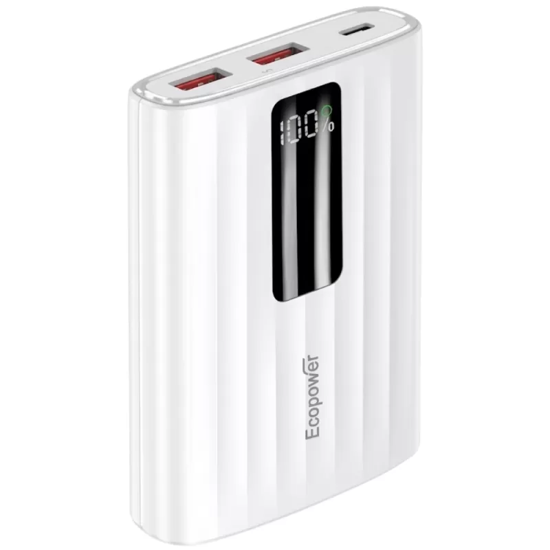 Cargador Portátil Ecopower EP-C504 Power Bank 12.000mAh - White